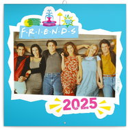 Notique Grid calendar Friends 2025, 30 × 30 cm - Wall Calendar