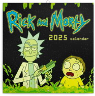 Notique Grid calendar Rick and Morty 2025, 30 × 30 cm - Wall Calendar