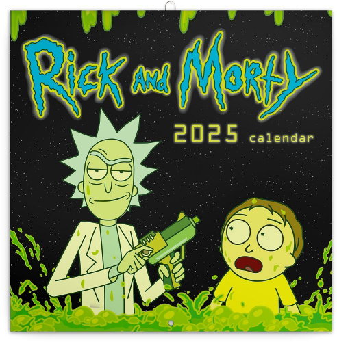 Notique Grid calendar Rick and Morty 2025, 30 × 30 cm - Wall Calendar - Main image