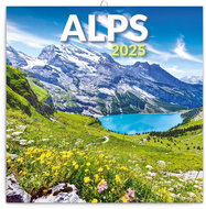 Notique Grid calendar Alps 2025, 30 × 30 cm - Wall Calendar