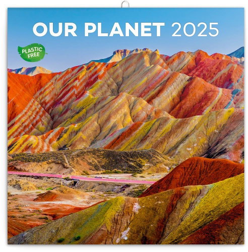 Notique Grid calendar Our planet 2025, 30 × 30 cm - Wall Calendar - Main image
