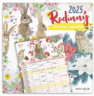 Notique Family planning calendar 2025, 30 × 30 cm - Wall Calendar