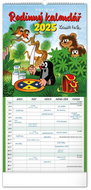 Notique Wall family planning calendar Mole 2025, 21 × 42 cm - Wall Calendar
