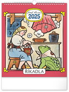 Notique Wall calendar Josef Lada - Sayings 2025, 30 × 34 cm - Wall Calendar