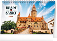 Notique Table calendar Castles and palaces 2025, 23,1 × 14,5 cm - Desk Calendar
