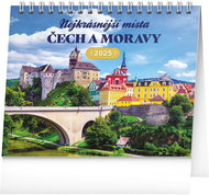 Notique Table calendar The most beautiful places of Bohemia and Moravia 2025, 16,5 × 13 cm - Desk Calendar