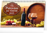 Notique Table calendar Wine Tour 2025, 23,1 × 14,5 cm - Desk Calendar
