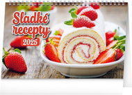 Notique Desk calendar Sweet recipes 2025, 23,1 × 14,5 cm - Desk Calendar