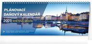 Notique Desk calendar Tax planning calendar - World Cities 2025, 33 × 12,5 cm - Desk Calendar