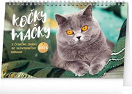 Notique Table calendar Cats - Cats CZ/SK 2025, 23,1 × 14,5 cm - Desk Calendar
