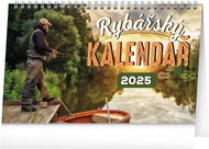 Notique Table Fishing Calendar 2025, 23,1 × 14,5 cm - Desk Calendar