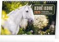 Notique Table calendar Horses - Horses CZ/SK 2025, 23,1 × 14,5 cm - Desk Calendar
