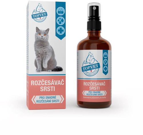 Topvet Rozčesávač srsti pro kočky 100 ml - Sprej na srst - Hlavní obrázek