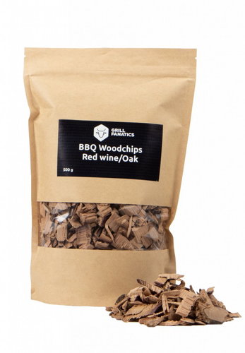 GRILL FANATICS Wood chips BBQ Red Wine/Dub 500 g - Woodchips - Main image