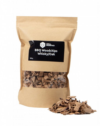 GRILL FANATICS Wood chips BBQ Whisky/Dub 500 g - Woodchips - Main image