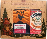 Grumpy Mule Vánoční balíček High & Mighty Arabica zrnková káva 200 g a BIO vánoční kořeněný čaj 20 k - Gift Set