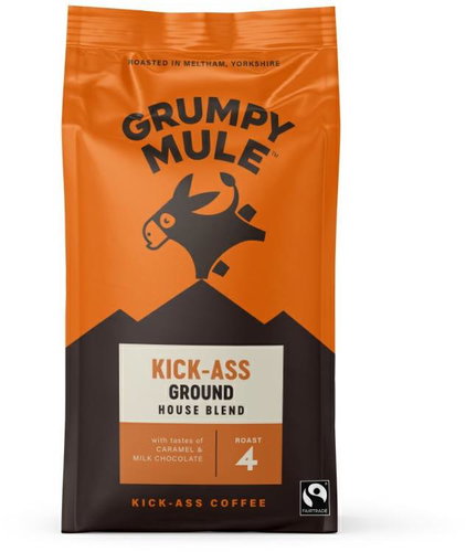 Grumpy Mule Kick Ass House, őrölt, Arabica, 200 g - Kávé - Fő fotó