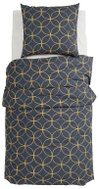 GRUND Linen NOCTURA 155 × 220 cm, 80 × 80 cm dark blue - Bed Linen
