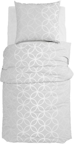 GRUND Bed linen ALUNA 140 × 220 cm, 70 × 90 cm grey - Bed Linen - Main image