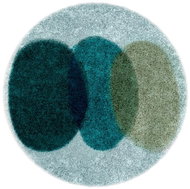 GRUND NUMA Koupelnová předložka kruh 75 cm šedá-zelená - Bath Mat