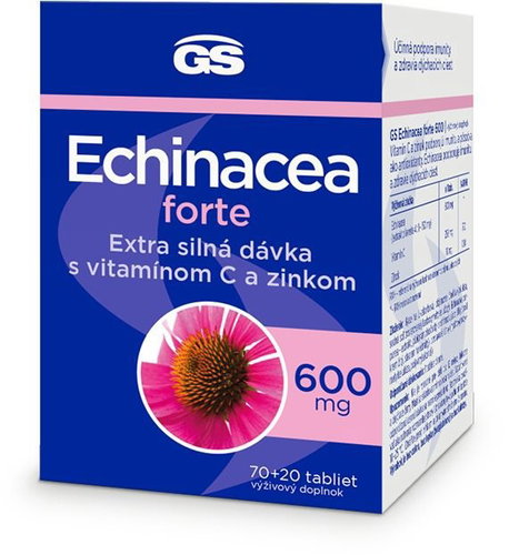 GS Echinacea Forte 600, 70 + 20 tabliet Hlavný obrázok GS Echinacea Forte 600, 70 + 20 tabliet - Echinacea - Hlavný obrázok