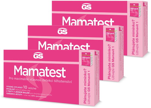 GS Mamatest 10 Pregnancy test Czech Republic/SK 3 x 2pcs - Pregnancy Test - Main image