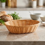 Kesper Knitted bread basket oval 24 × 20 cm, plastic - Bread Basket