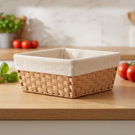 Kesper Knitted bread/fruit basket 35 × 35 cm, plastic/fabric - Small Basket