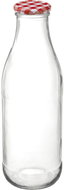 Gastro Skleněná láhev na šťávu 500 ml, s ozdobným víčkem, dekor káry, 6 ks - Glass
