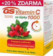 GS Vitamín C1000 so šípkami tbl. 50 + 10 - Vitamín C
