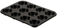 Guardini 12 muffin tray, 27 × 36 × 3 cm, black - Baking Mould
