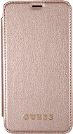 Guess Iridescent Book pre Apple iPhone X Rose Gold - Puzdro na mobil