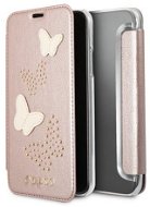 Guess Studs and Sparkle pre Apple iPhone X Rose Gold - Puzdro na mobil