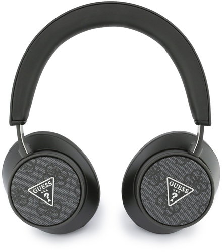 Guess PU Leather 4G Triangle Logo ENC Wireless headphones black - Wireless Headphones - Main image
