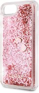 Guess Glitter Floating Hearts na iPhone 8/SE 2020 Pink - Kryt na mobil