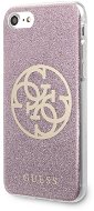 Guess Glitter 4G Circle for iPhone 8/SE 2020, Pink - Phone Cover