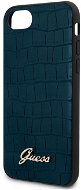 Guess Croco for iPhone 8/SE 2020, Blue - Phone Cover