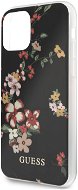 Guess Flower Shiny N.4 iPhone 11 készülékhez Black - Telefon tok