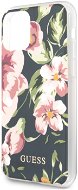 Guess Flower Shiny N.3 iPhone 11 Navy tok - Telefon tok