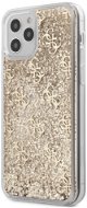 Guess 4G Liquid Glitter for Apple iPhone 12/12 Pro, Gold - Phone Cover