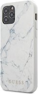 Guess PC/TPU Marble for Apple iPhone 12 Pro Max, White - Phone Cover
