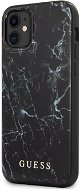 Guess PC/TPU Marble for Apple iPhone 12 Mini, Black - Phone Cover