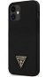 Guess Silicone Metal Triangle für Apple iPhone 12 Mini Black - Handyhülle
