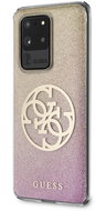 Guess 4G Glitter Circle Cover for Samsung Galaxy S20 Ultra, Gold Pink - Phone Cover