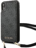 Guess 4G Crossbody Cardslot for iPhone XR, Grey - Phone Cover