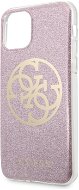 Guess, 4G Glitter Circle Back Cover für iPhone 11 Pink - Handyhülle