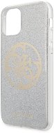Guess 4G Glitter Circle Back Cover for iPhone 11 Pro Max, Light Grey - Phone Cover