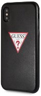 Guess PU Leather Case Triangle Black na iPhone XS Max - Kryt na mobil