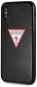 Guess PU Leather Case Triangle tok iPhone XS Max-hoz, fekete - Telefon tok