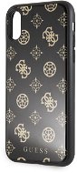 Guess Layer Glitter Peony for iPhone X/XS Black - Phone Cover